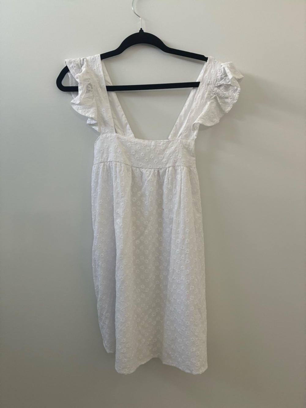 BB Dakota White Eyelet Smocked Sundress